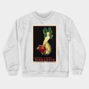 Chocolat fondant Mascotte Vintage Poster 1920 Crewneck Sweatshirt